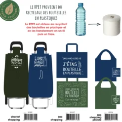 SAC SHOPPING RECYCLE 50X22X42CM