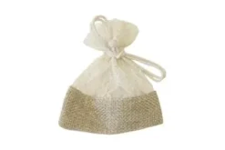 SAC TOILE ET DENTELLE X5 PIECES