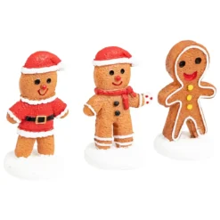 SANTON VILLAGE DE NOEL GINGERBREAD X3 PIECES