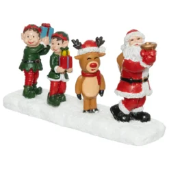 SANTON VILLAGE DE NOEL PERE NOEL RENNE LUTIN