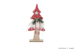 SAPIN BOIS 11X4X25CM ROUGE