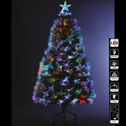 SAPIN FIBRE OPTIQUE BUCAREST 120CM
