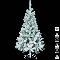 SAPIN FLOQUE H.180CM