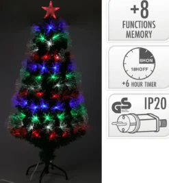 SAPIN NOEL FIBRE OPTIQUE H.90CM