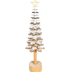 SAPIN NOEL ROTATIF BOIS 10X37CM