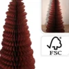 SAPIN ORIGAMI ROUGE 120CM