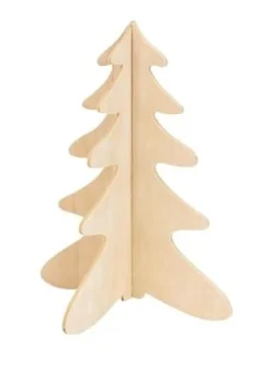 SAPINS BOIS A ASSEMBLER 12X15CM X2 PIECES