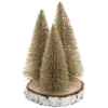 SAPIN TABLE RONDIN DORE H.20CM X3 PIECES