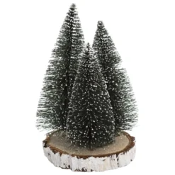 SAPIN TABLE RONDIN VERT H.20CM X3 PIECES