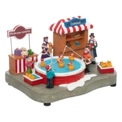 SCENE VILLAGE DE NOEL PECHE CANARD 19LEDS A PILES