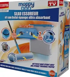 SEAU ESSOREUR BALAI EPONGE MOPPY DUO