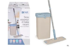 SEAU MECANIQUE GRAND RESERVOIR 6L ET BALAI