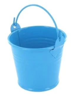 SEAU METAL BLEU 6.2X5.5X4.5CM