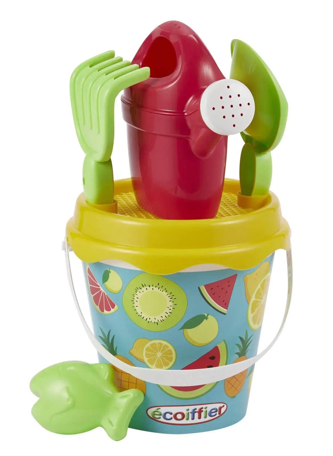 SEAU PLAGE GARNI FRUITS 17CM