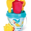 SEAU PLAGE GARNI SIRENE 17CM