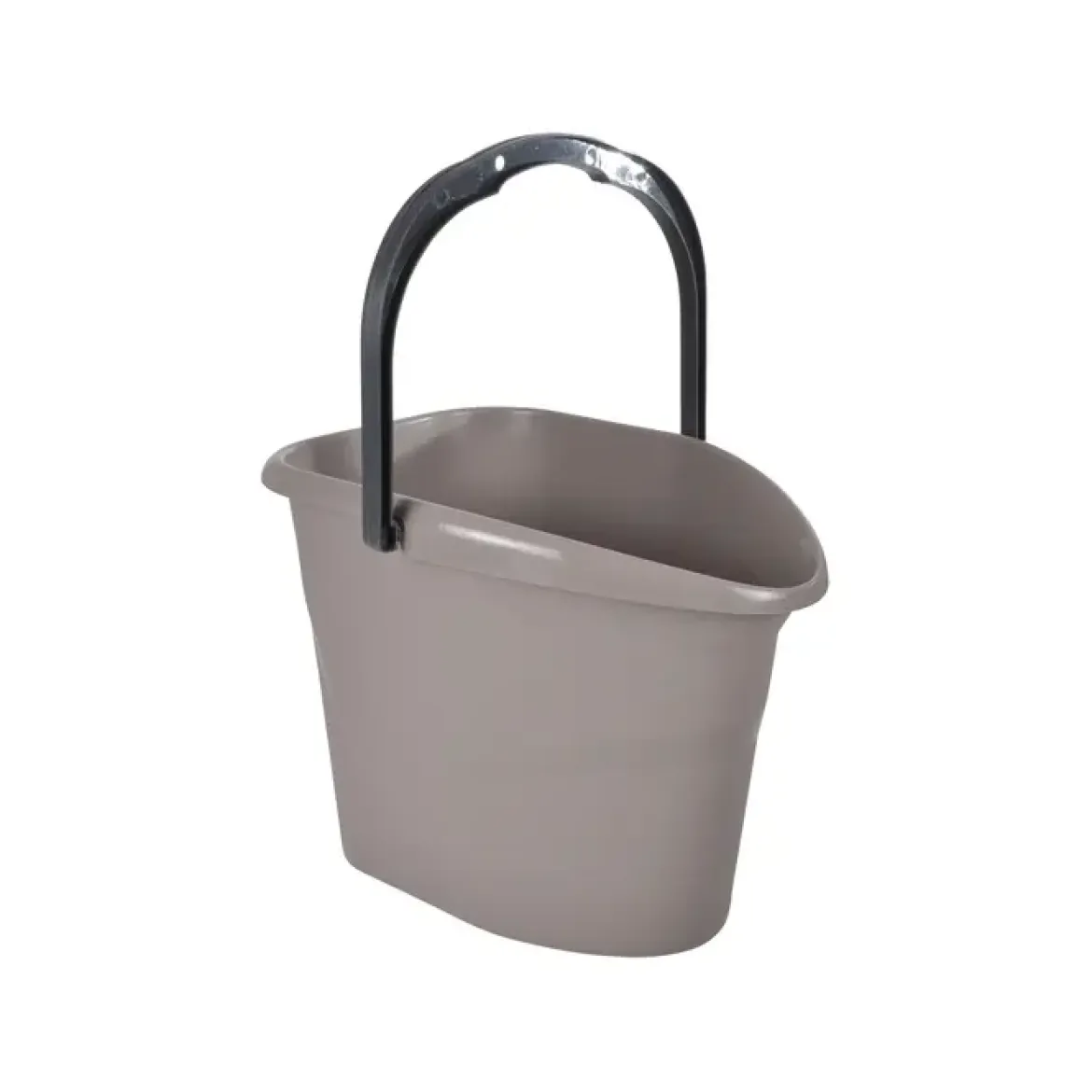 SEAU PLASTIQUE AVEC ANSE 15L TAUPE