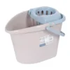 SEAU RECTANGLE AVEC ESSORREUR 15L BICOLORE GREGE BLEU