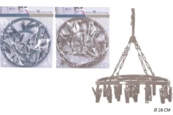 SECHOIR ROND AVEC 18 PINCES A LINGE