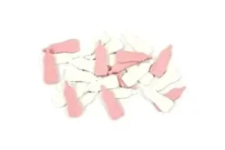 SEMIS DE TABLE BIBERON BEBE EN BOIS X28 PIECES ROSE