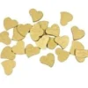 SEMIS DE TABLE COEUR BOIS METALLISE X30 PIECES