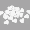 SEMIS DE TABLE COEUR BOIS X30 PIECES BLANC