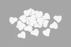 SEMIS DE TABLE COEUR BOIS X30 PIECES BLANC