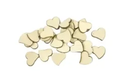 SEMIS DE TABLE COEUR BOIS X30 PIECES NATUREL