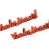 SEMIS TABLE VIVE LES MARIES EN BOIS PEINT X10 PIECES ROUGE
