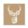 SERVIETTE CERF KRAFT 33X33CM X20 PIECES