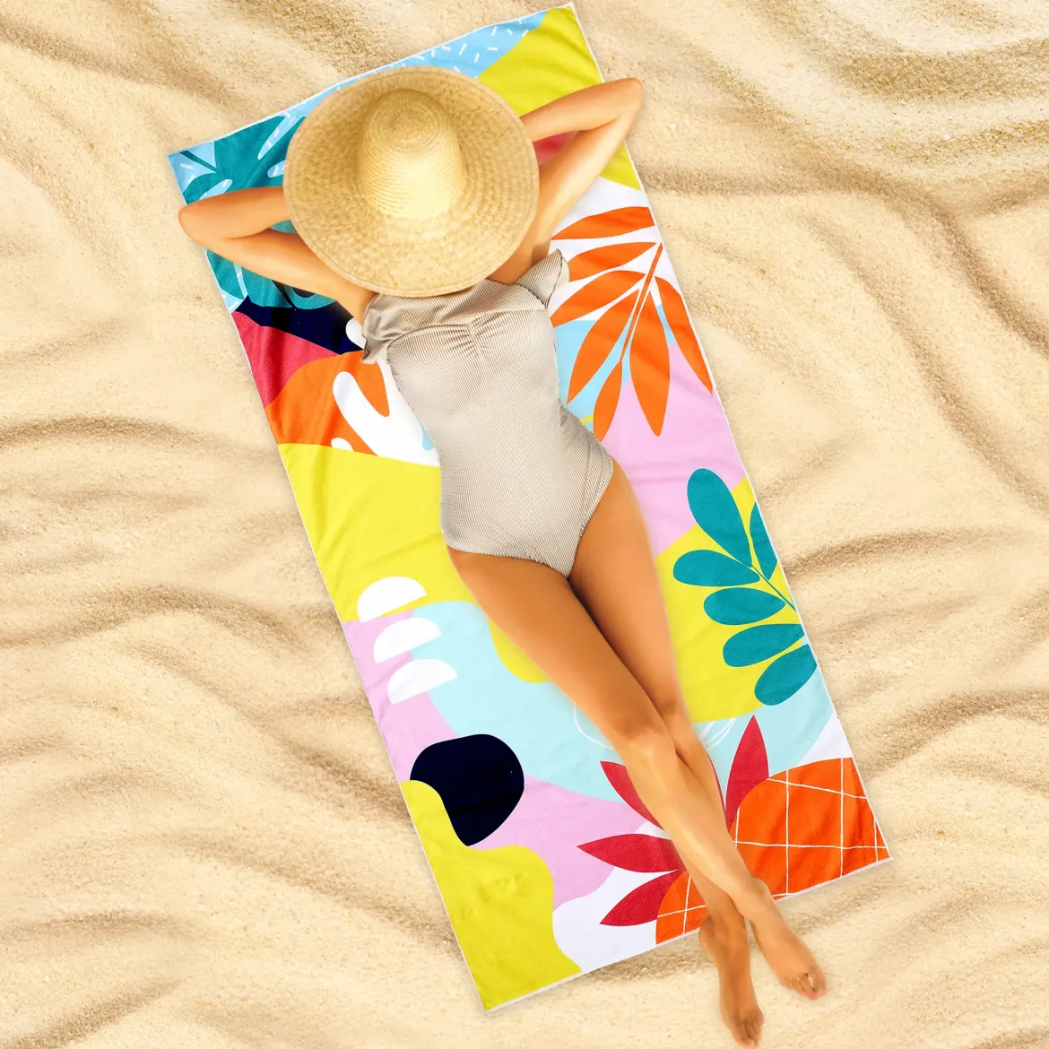 SERVIETTE DE PLAGE RIO 70X140CM