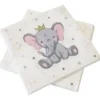 SERVIETTE PAPIER ELEPHANT COURONNE 33X33CM X20 PIECES