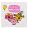 SERVIETTES ANNIVERSAIRE MR MME X20