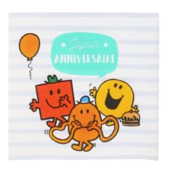 SERVIETTES ANNIVERSAIRE MR MME X20