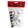 SET 6 LAPINS A PEINDRE PINCEAU ET PEINTURE