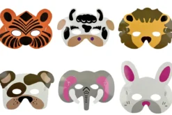 SET 6 MASQUES CARTON ZANIMO