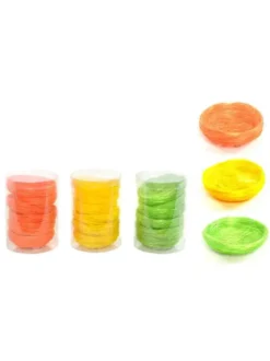 SET 6 NIDS ORANGE JAUNE OU VERT