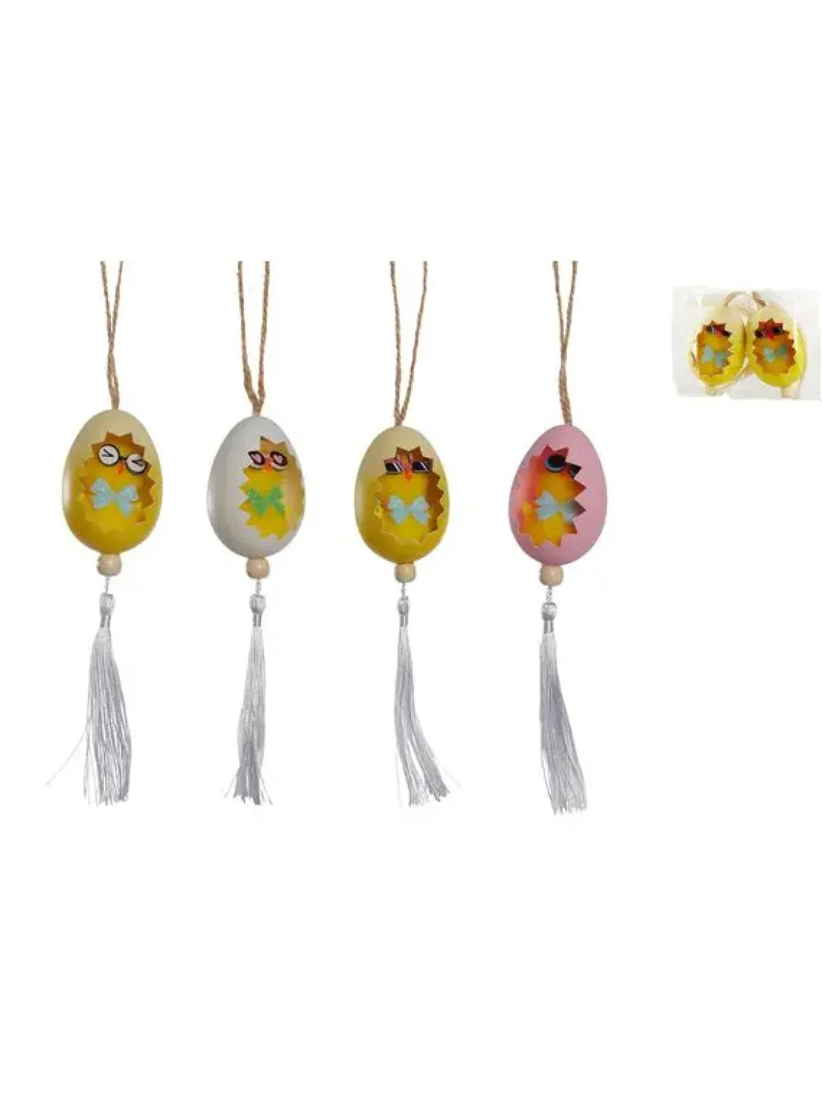 SET 2 POUSSINS DANS OEUF