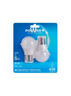 SET 2 AMP.LED E27 5W 40W A50 LIC