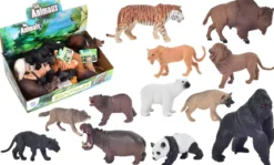 SET 12 ANIMAUX ZOO 9 A 11CM