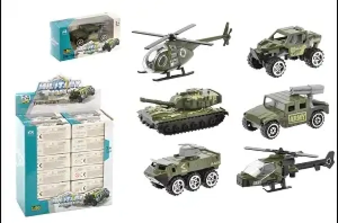 SET ARMEE DIE CAST 1 50 ROUES LIBRES 6CM