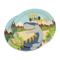 SET 6 ASSIETTES CARTON D.18.5CM HAPPY DINO