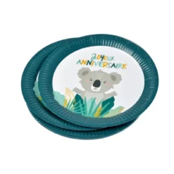 SET 6 ASSIETTES CARTON D.23CM KOALA