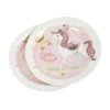 SET 6 ASSIETTES CARTON D.23CM PRINCESSE CHEVAL
