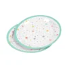 SET 6 ASSIETTES D.18.5CM ANNIVERSAIRE COLORE