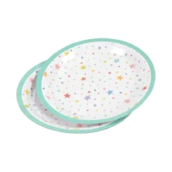 SET 6 ASSIETTES D.18.5CM ANNIVERSAIRE COLORE