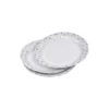 SET 6 ASSIETTES ETOILE ARGENT 18CM