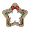 SET 6 ASSIETTES ETOILE CARTON CHRISTMAS BOW D.23CM