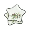 SET 6 ASSIETTES ETOILE IMPRIMEES NOEL DECOR CADEAUX D.23CM