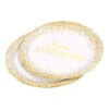 SET 6 ASSIETTES GOLD D.23CM
