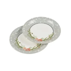 SET 6 ASSIETTES IMPRIMEES NOEL D.18CM